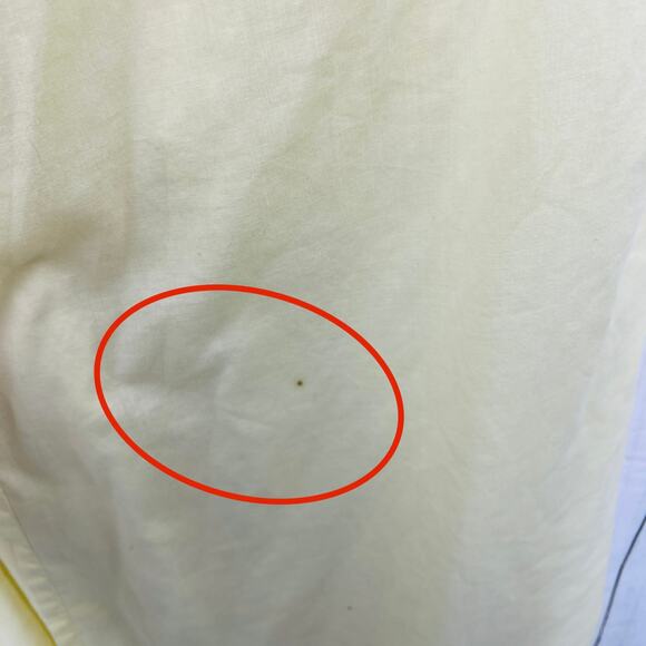 American VINTAGE 70's Katz MEDIUM Yellow Floral Patient Sleep Gown Dress - Picture 10 of 12